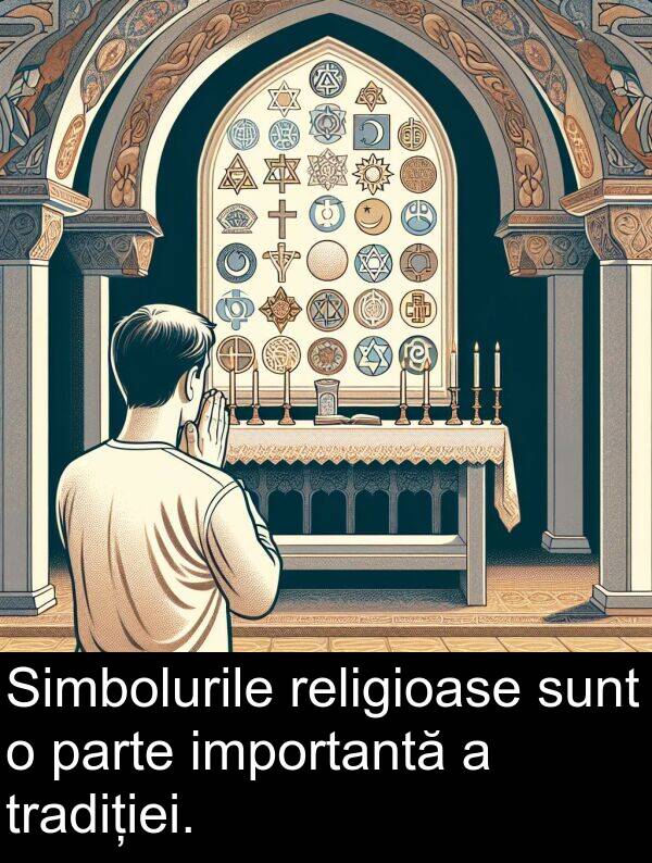 religioase: Simbolurile religioase sunt o parte importantă a tradiției.
