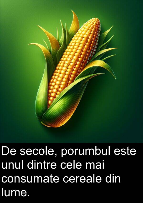 cereale: De secole, porumbul este unul dintre cele mai consumate cereale din lume.