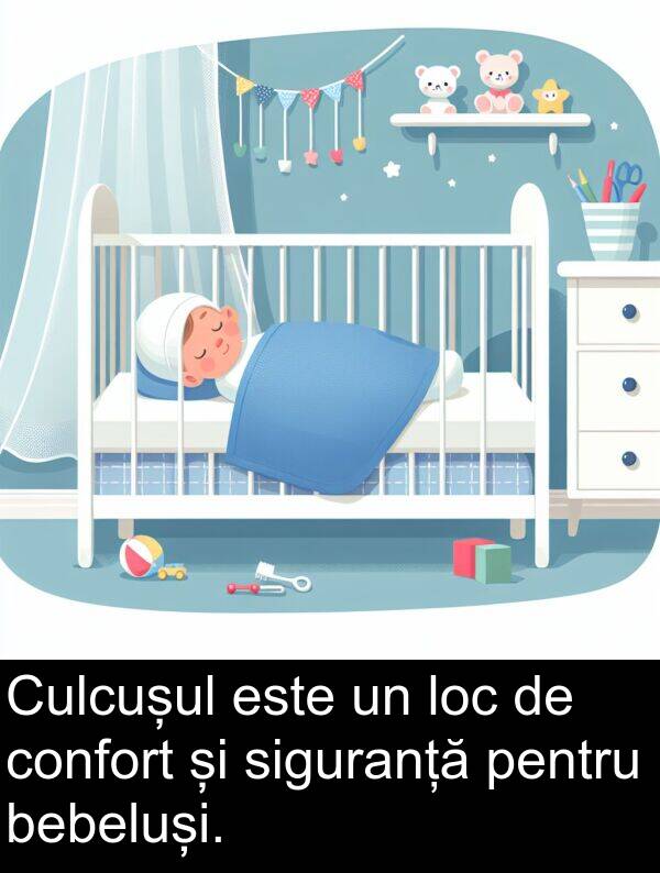 confort: Culcușul este un loc de confort și siguranță pentru bebeluși.