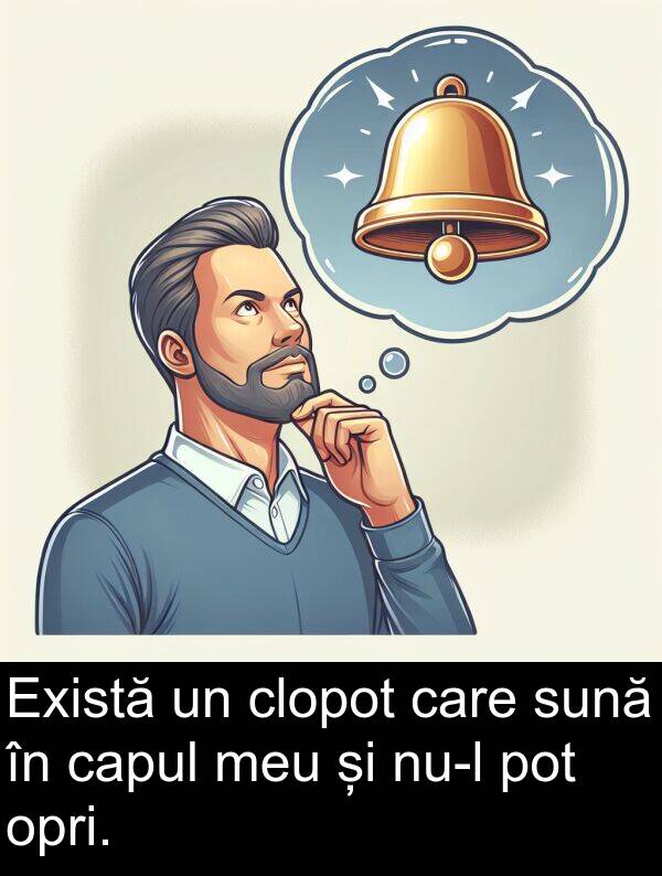 pot: Există un clopot care sună în capul meu și nu-l pot opri.
