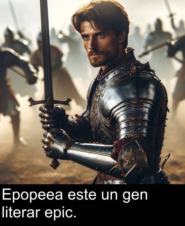 gen: Epopeea este un gen literar epic.
