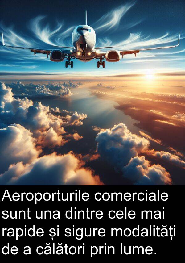 rapide: Aeroporturile comerciale sunt una dintre cele mai rapide și sigure modalități de a călători prin lume.