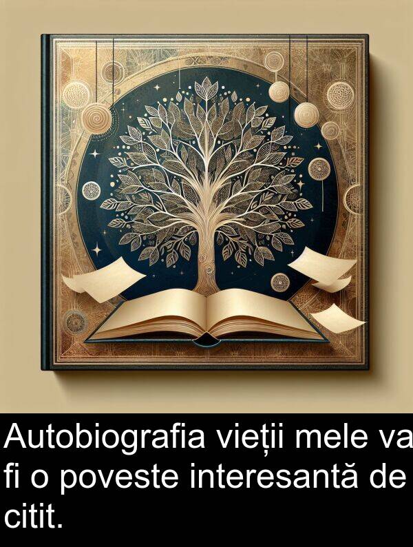 poveste: Autobiografia vieții mele va fi o poveste interesantă de citit.