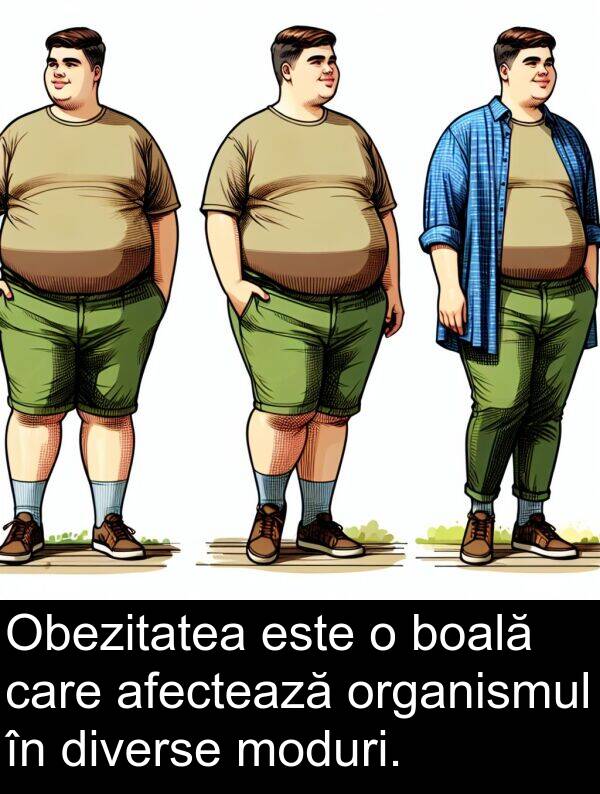 organismul: Obezitatea este o boală care afectează organismul în diverse moduri.