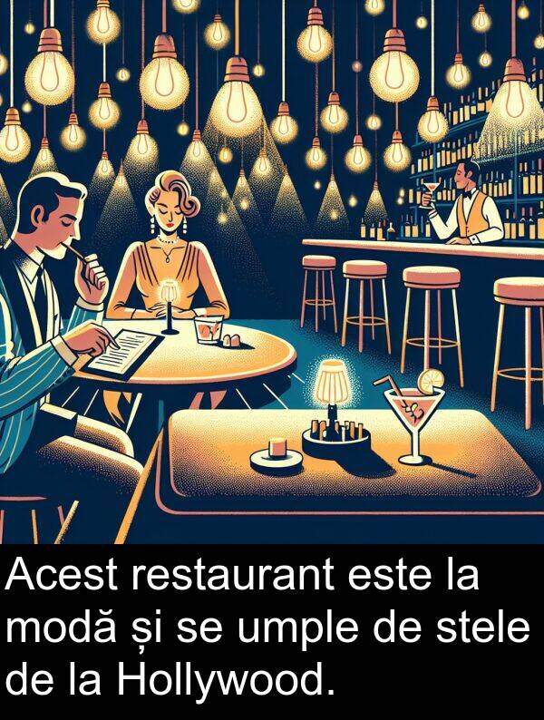 umple: Acest restaurant este la modă și se umple de stele de la Hollywood.