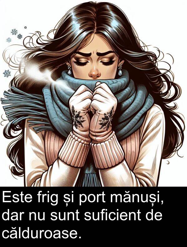 călduroase: Este frig și port mănuși, dar nu sunt suficient de călduroase.