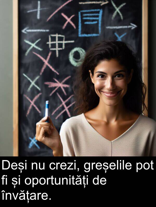 pot: Deși nu crezi, greșelile pot fi și oportunități de învățare.