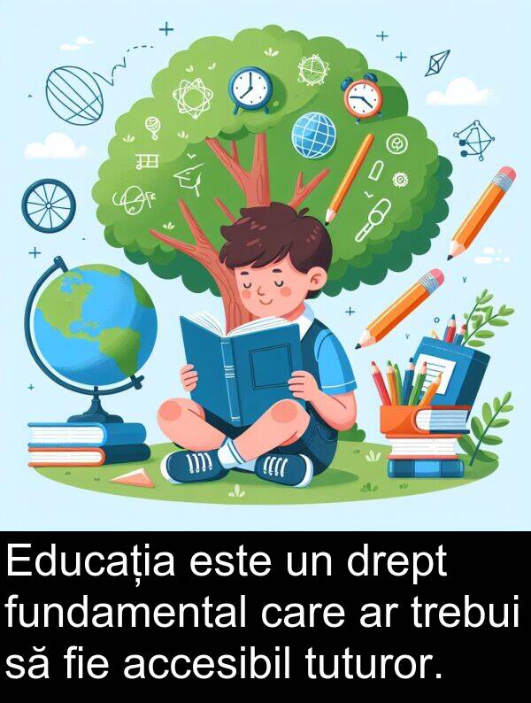 drept: Educația este un drept fundamental care ar trebui să fie accesibil tuturor.