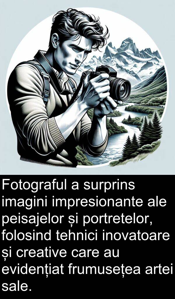tehnici: Fotograful a surprins imagini impresionante ale peisajelor și portretelor, folosind tehnici inovatoare și creative care au evidențiat frumusețea artei sale.