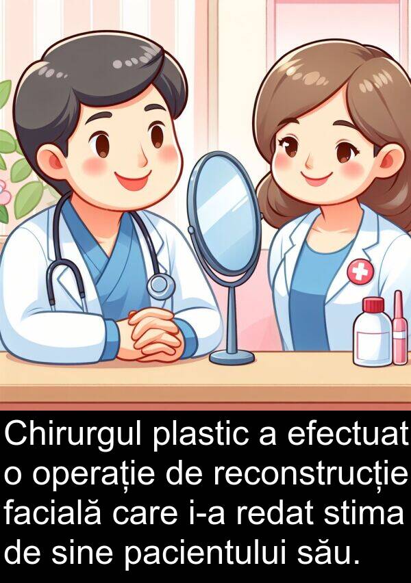 facială: Chirurgul plastic a efectuat o operație de reconstrucție facială care i-a redat stima de sine pacientului său.