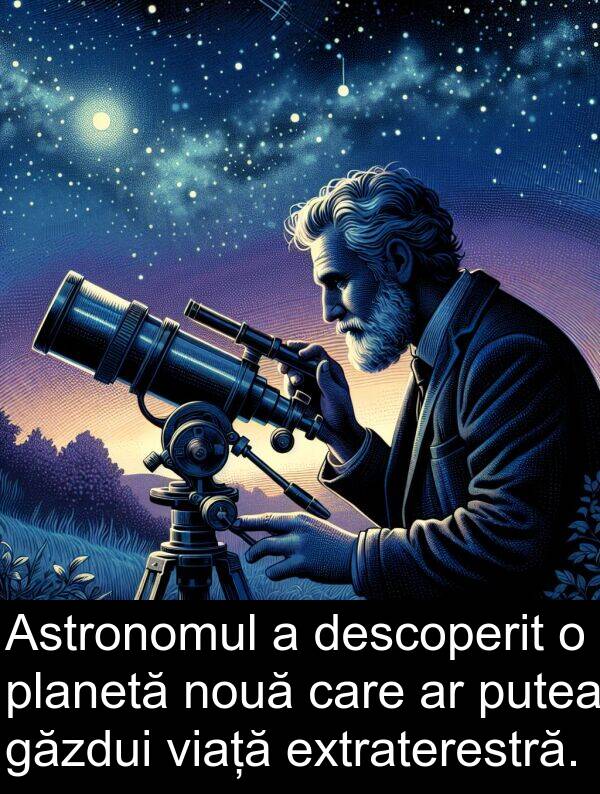 găzdui: Astronomul a descoperit o planetă nouă care ar putea găzdui viață extraterestră.