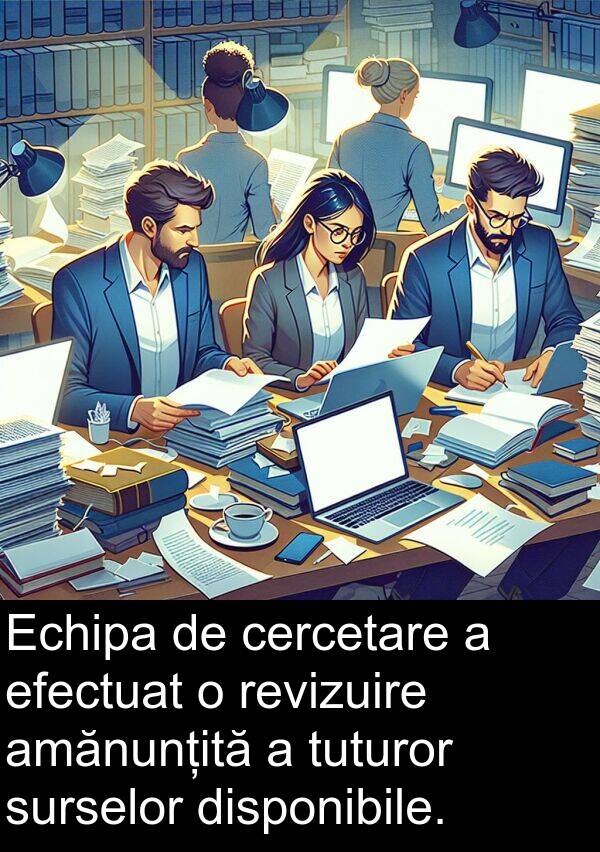 tuturor: Echipa de cercetare a efectuat o revizuire amănunțită a tuturor surselor disponibile.