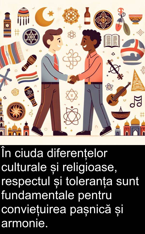 fundamentale: În ciuda diferențelor culturale și religioase, respectul și toleranța sunt fundamentale pentru conviețuirea pașnică și armonie.