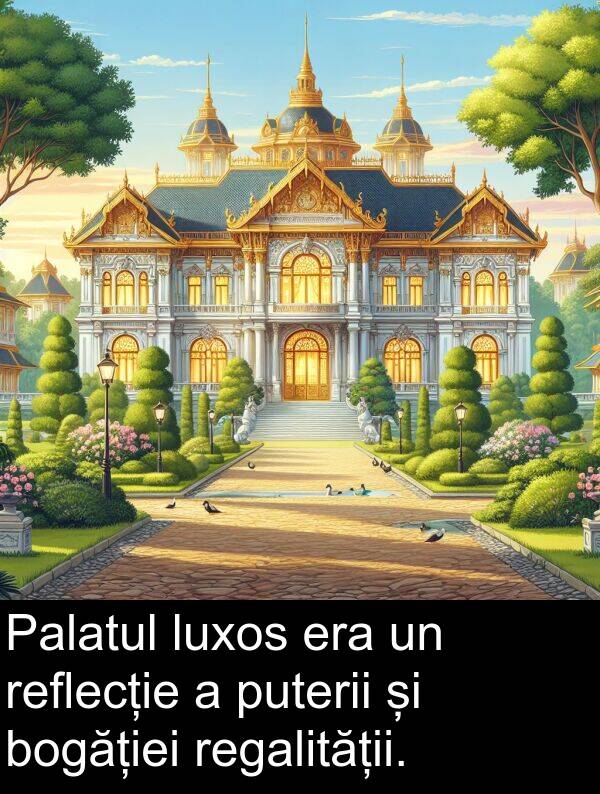 regalității: Palatul luxos era un reflecție a puterii și bogăției regalității.