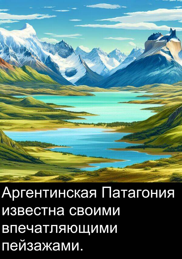 своими: Аргентинская Патагония известна своими впечатляющими пейзажами.