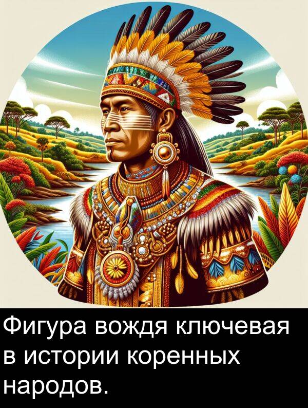 ключевая: Фигура вождя ключевая в истории коренных народов.