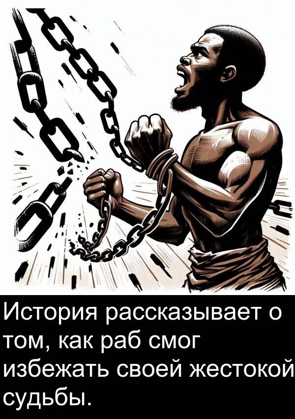 судьбы: История рассказывает о том, как раб смог избежать своей жестокой судьбы.