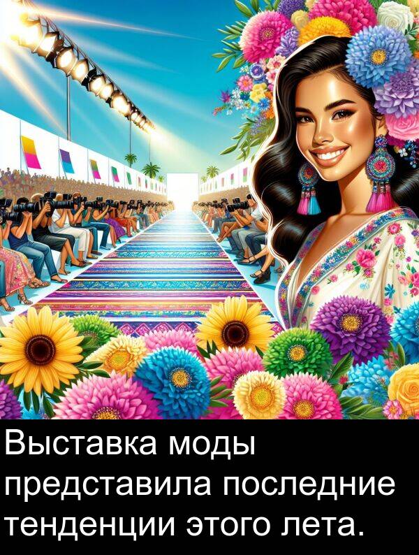тенденции: Выставка моды представила последние тенденции этого лета.