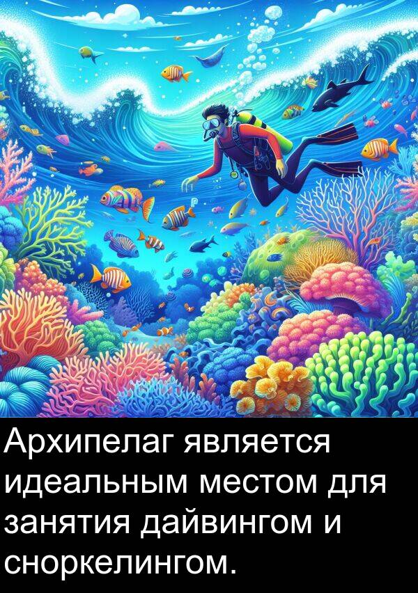дайвингом: Архипелаг является идеальным местом для занятия дайвингом и сноркелингом.