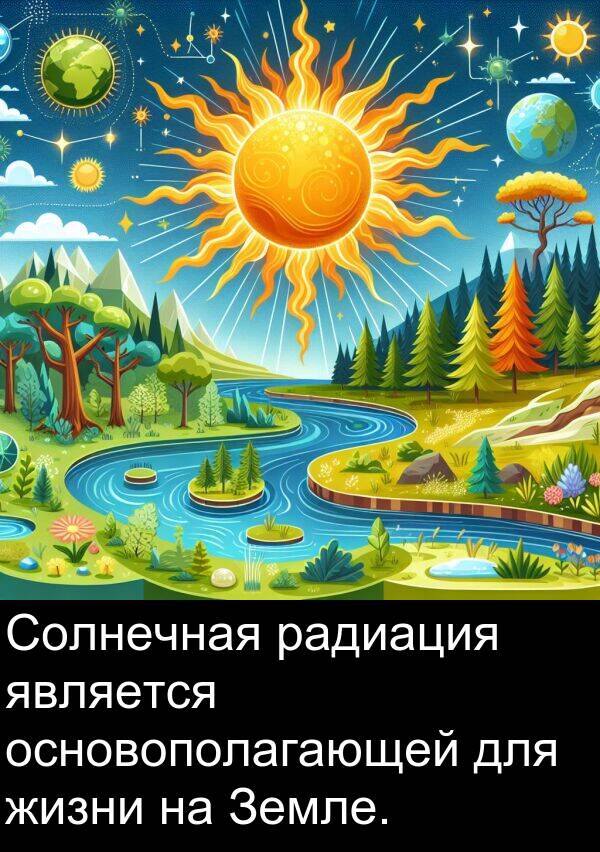 основополагающей: Солнечная радиация является основополагающей для жизни на Земле.