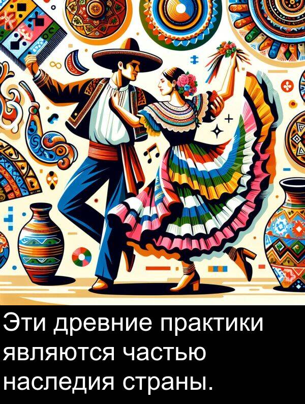 практики: Эти древние практики являются частью наследия страны.