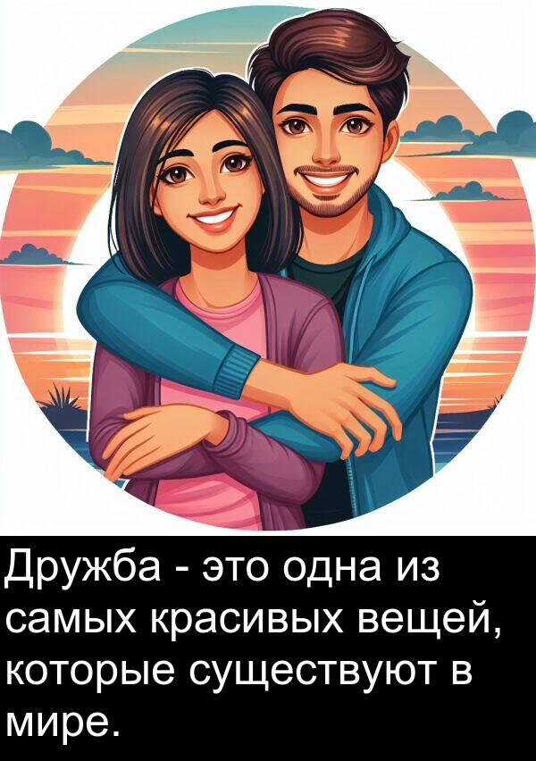 которые: Дружба - это одна из самых красивых вещей, которые существуют в мире.