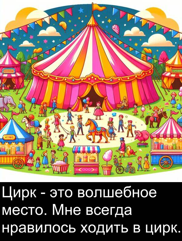 цирк: Цирк - это волшебное место. Мне всегда нравилось ходить в цирк.