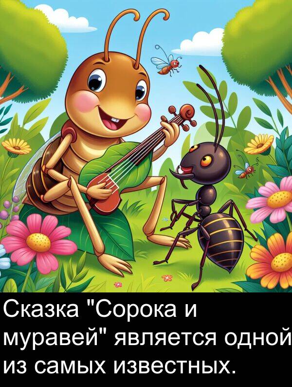муравей: Сказка "Сорока и муравей" является одной из самых известных.