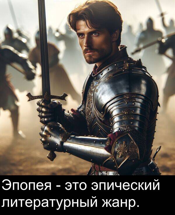 жанр: Эпопея - это эпический литературный жанр.