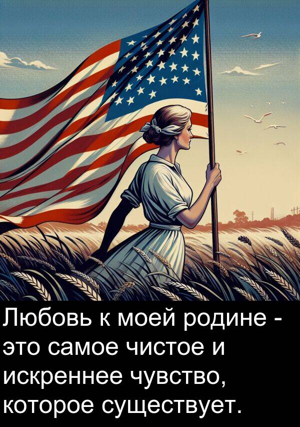 которое: Любовь к моей родине - это самое чистое и искреннее чувство, которое существует.