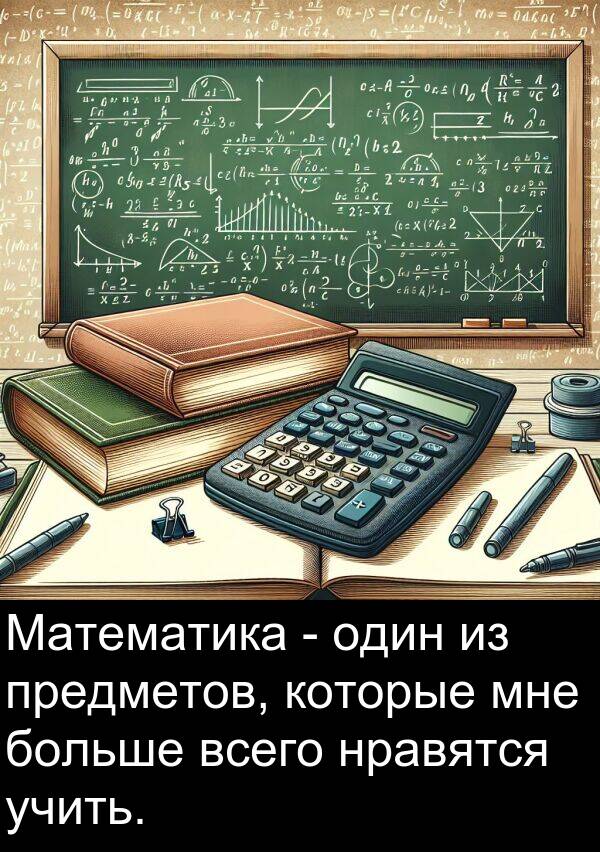 которые: Математика - один из предметов, которые мне больше всего нравятся учить.