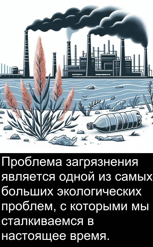 проблем: Проблема загрязнения является одной из самых больших экологических проблем, с которыми мы сталкиваемся в настоящее время.