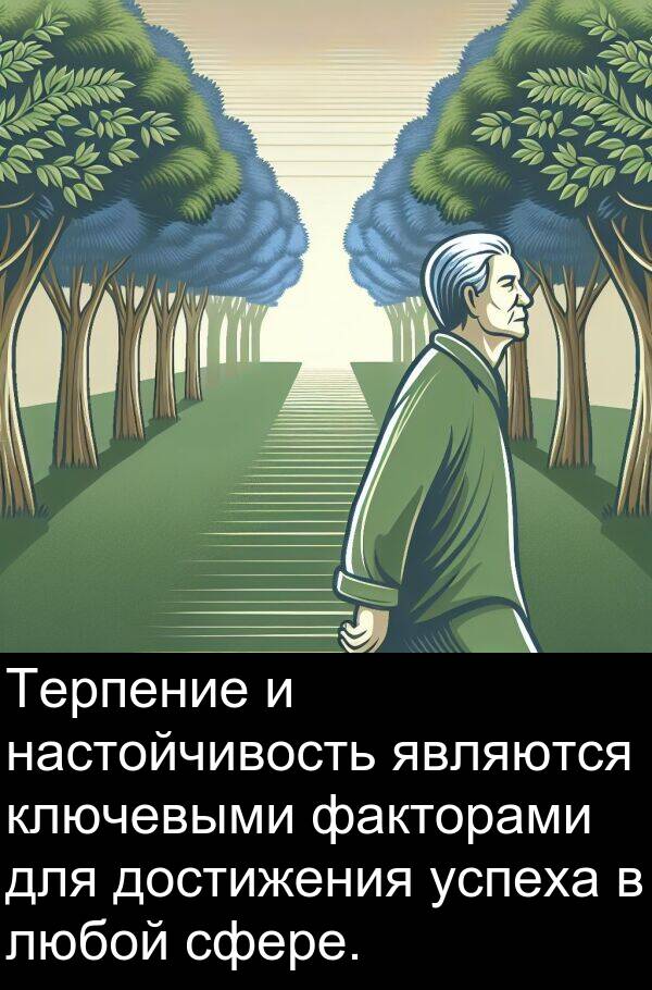 ключевыми: Терпение и настойчивость являются ключевыми факторами для достижения успеха в любой сфере.