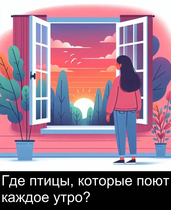 поют: Где птицы, которые поют каждое утро?