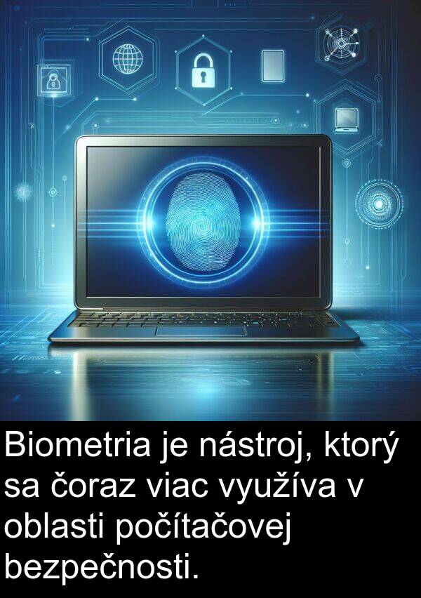 využíva: Biometria je nástroj, ktorý sa čoraz viac využíva v oblasti počítačovej bezpečnosti.