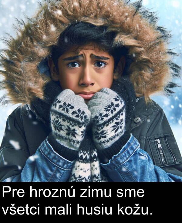 sme: Pre hroznú zimu sme všetci mali husiu kožu.