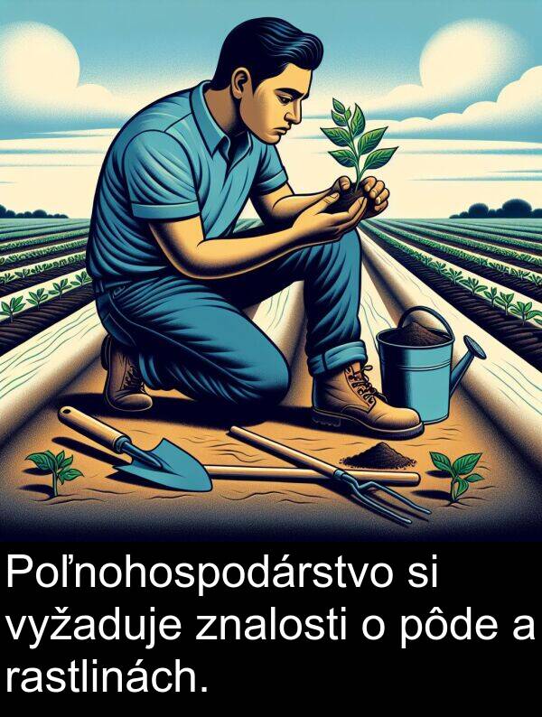 rastlinách: Poľnohospodárstvo si vyžaduje znalosti o pôde a rastlinách.