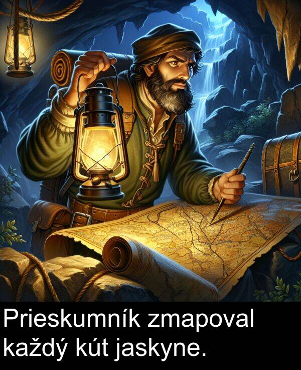kút: Prieskumník zmapoval každý kút jaskyne.