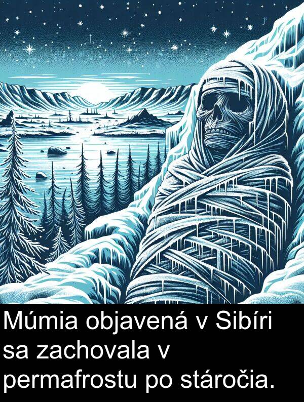 objavená: Múmia objavená v Sibíri sa zachovala v permafrostu po stáročia.
