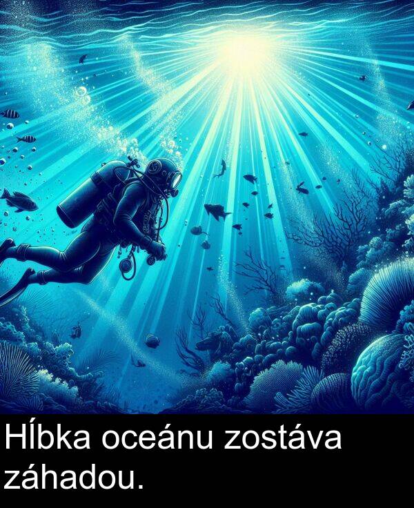 záhadou: Hĺbka oceánu zostáva záhadou.