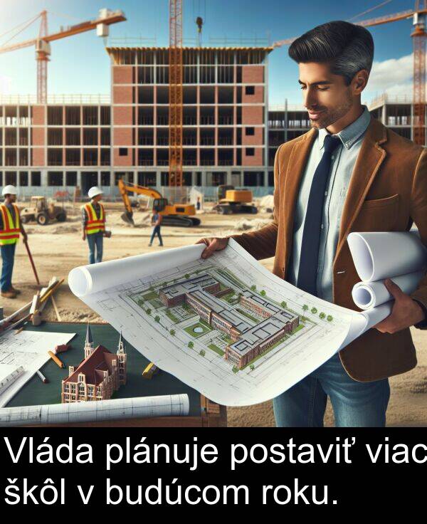 roku: Vláda plánuje postaviť viac škôl v budúcom roku.