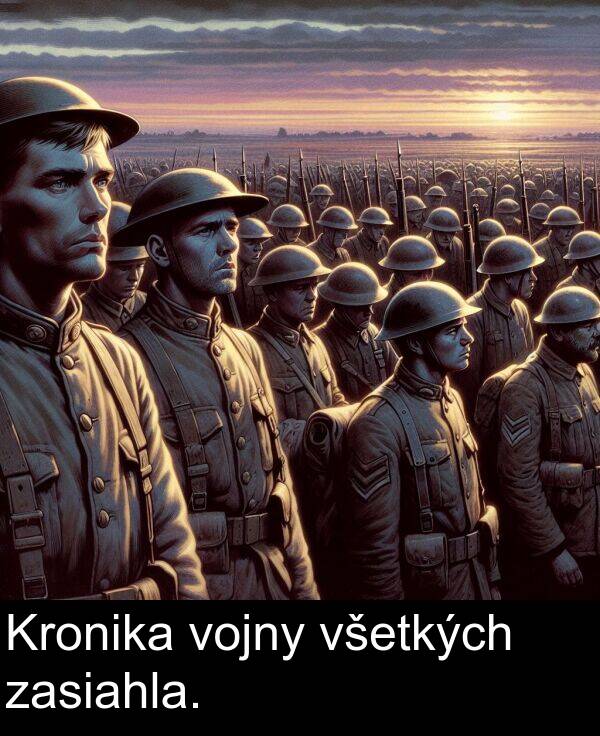 vojny: Kronika vojny všetkých zasiahla.