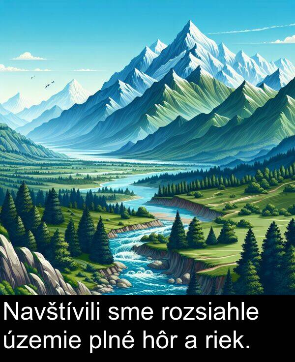 sme: Navštívili sme rozsiahle územie plné hôr a riek.