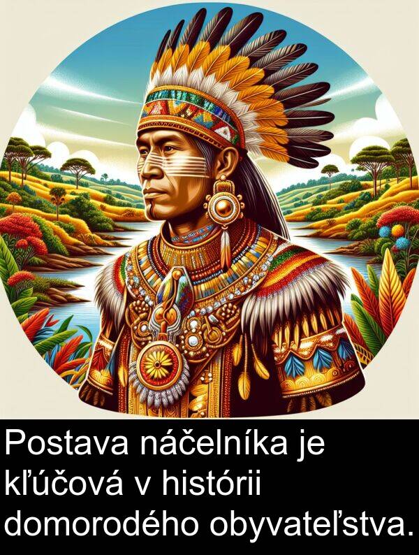 histórii: Postava náčelníka je kľúčová v histórii domorodého obyvateľstva.