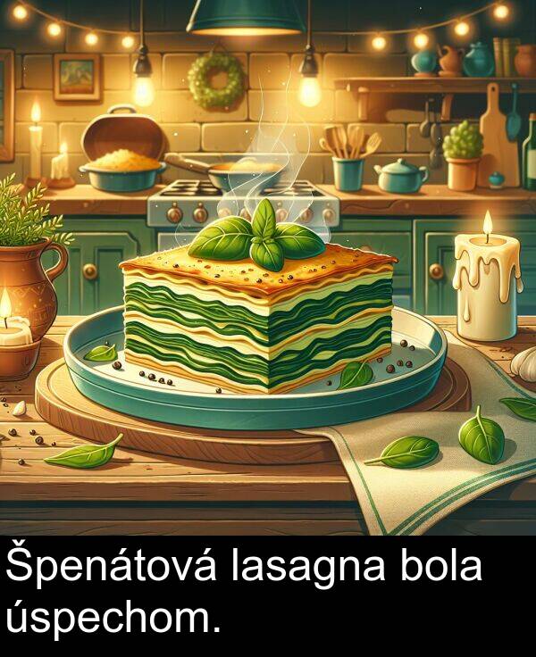 bola: Špenátová lasagna bola úspechom.