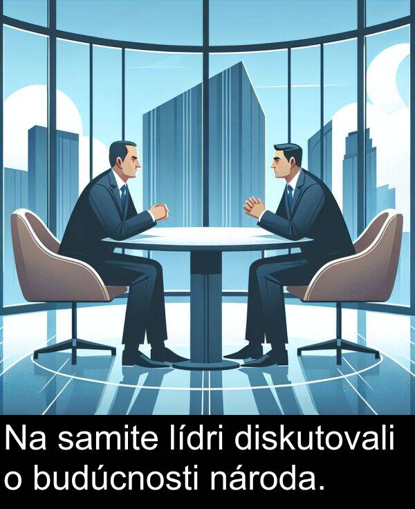 samite: Na samite lídri diskutovali o budúcnosti národa.