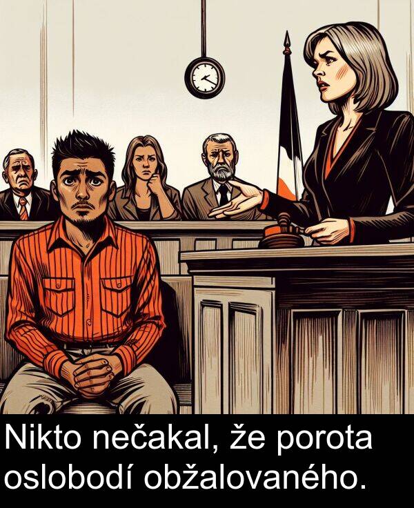 nečakal: Nikto nečakal, že porota oslobodí obžalovaného.
