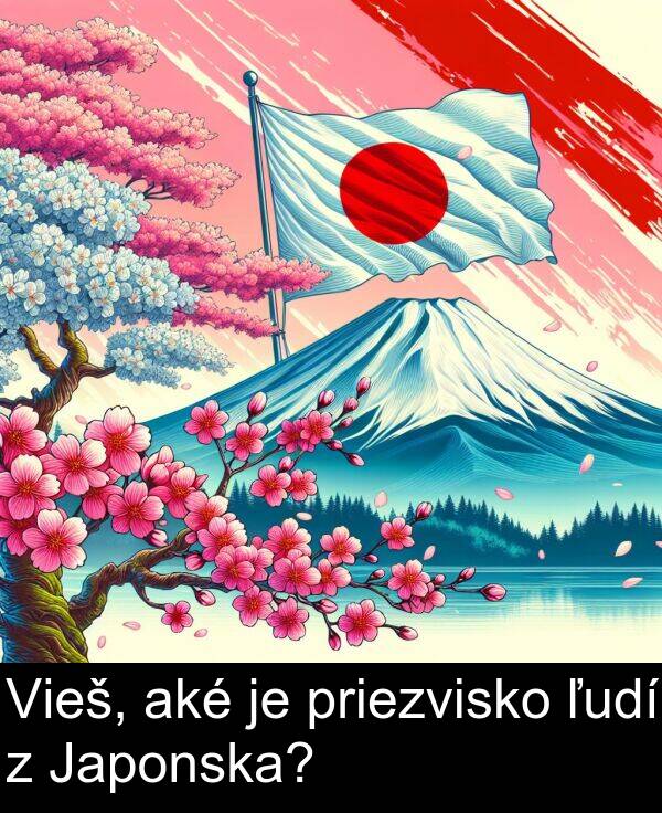 ľudí: Vieš, aké je priezvisko ľudí z Japonska?