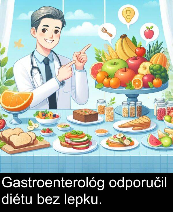 lepku: Gastroenterológ odporučil diétu bez lepku.