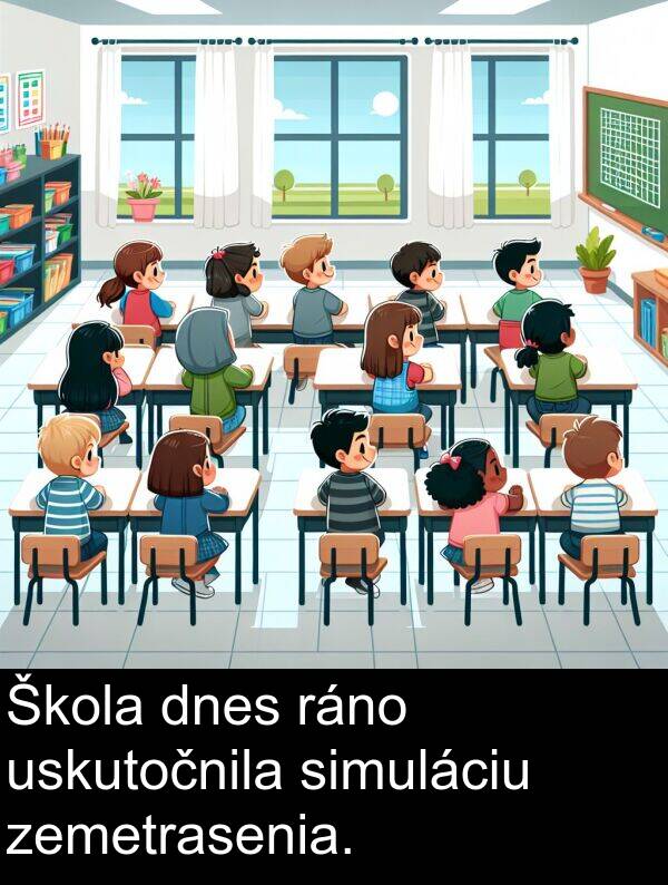 simuláciu: Škola dnes ráno uskutočnila simuláciu zemetrasenia.